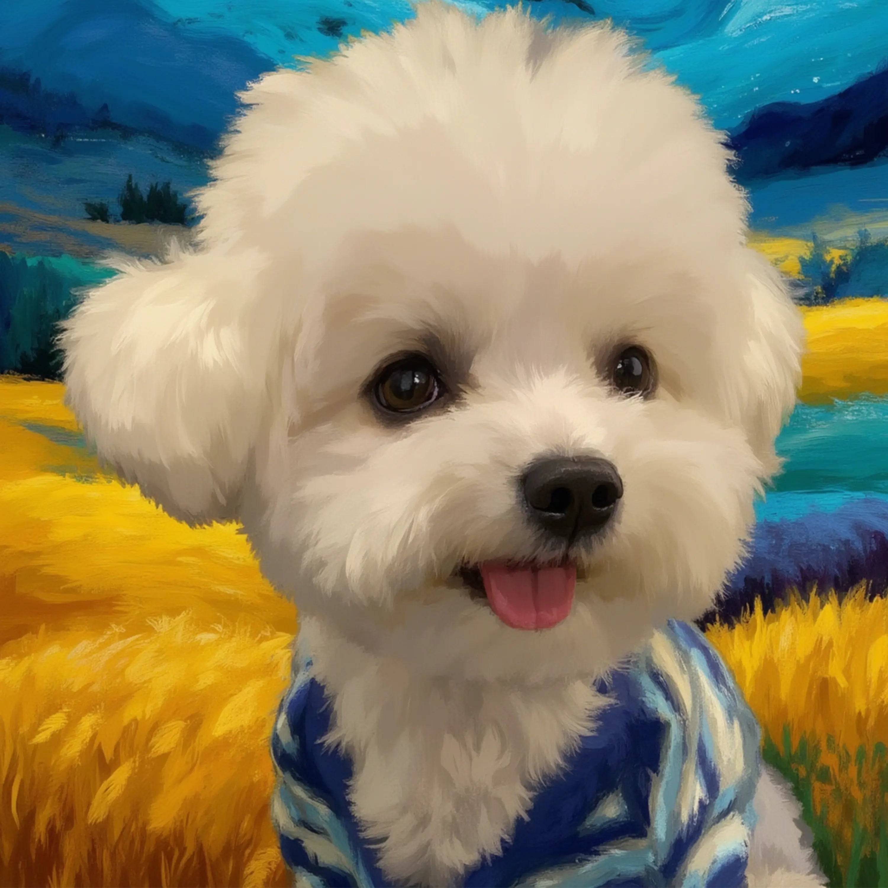 Twilight Field Pet Portrait