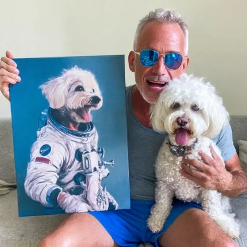 Bichon portrait customization, pet custom souvenirs