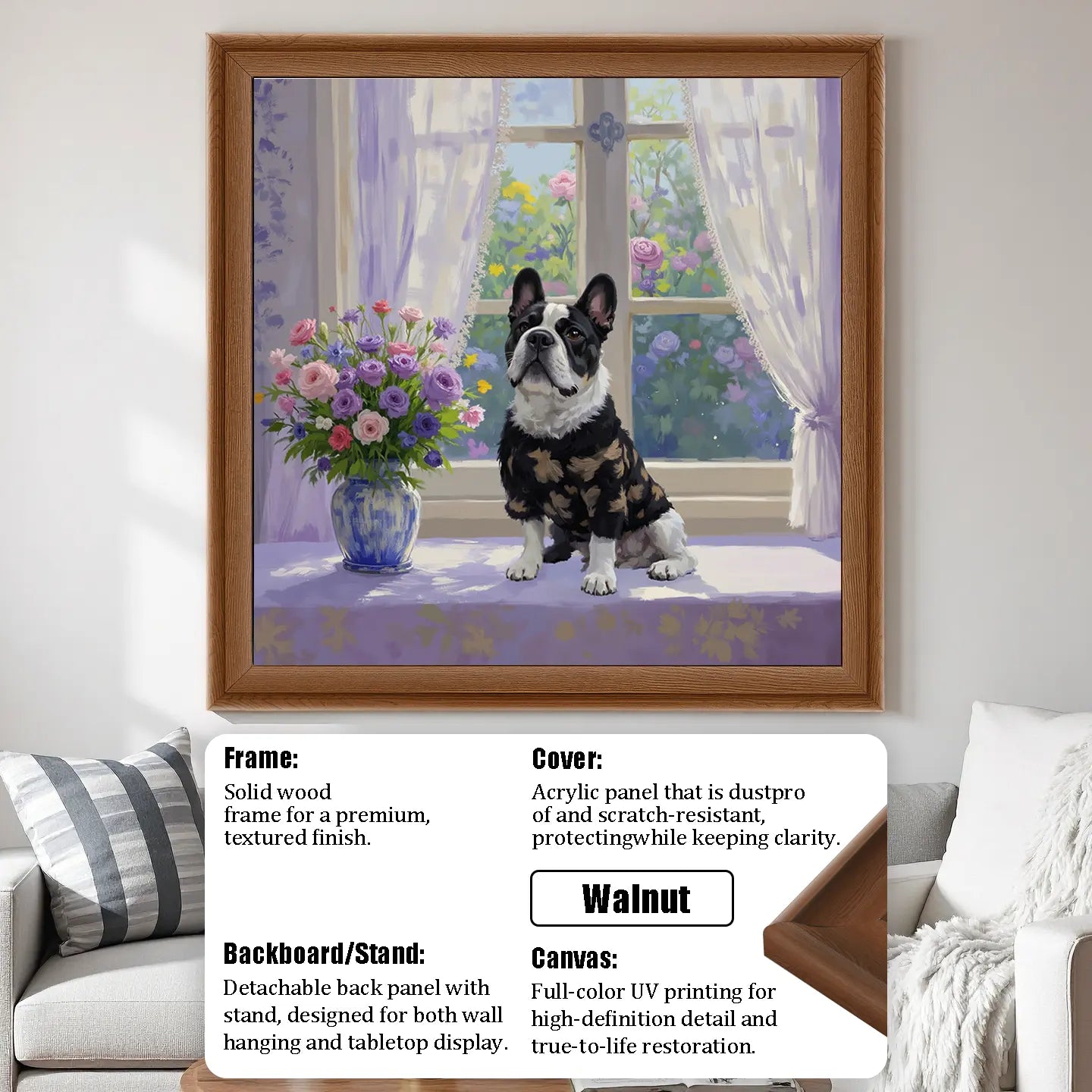 Windowsill Pet Oil Painting