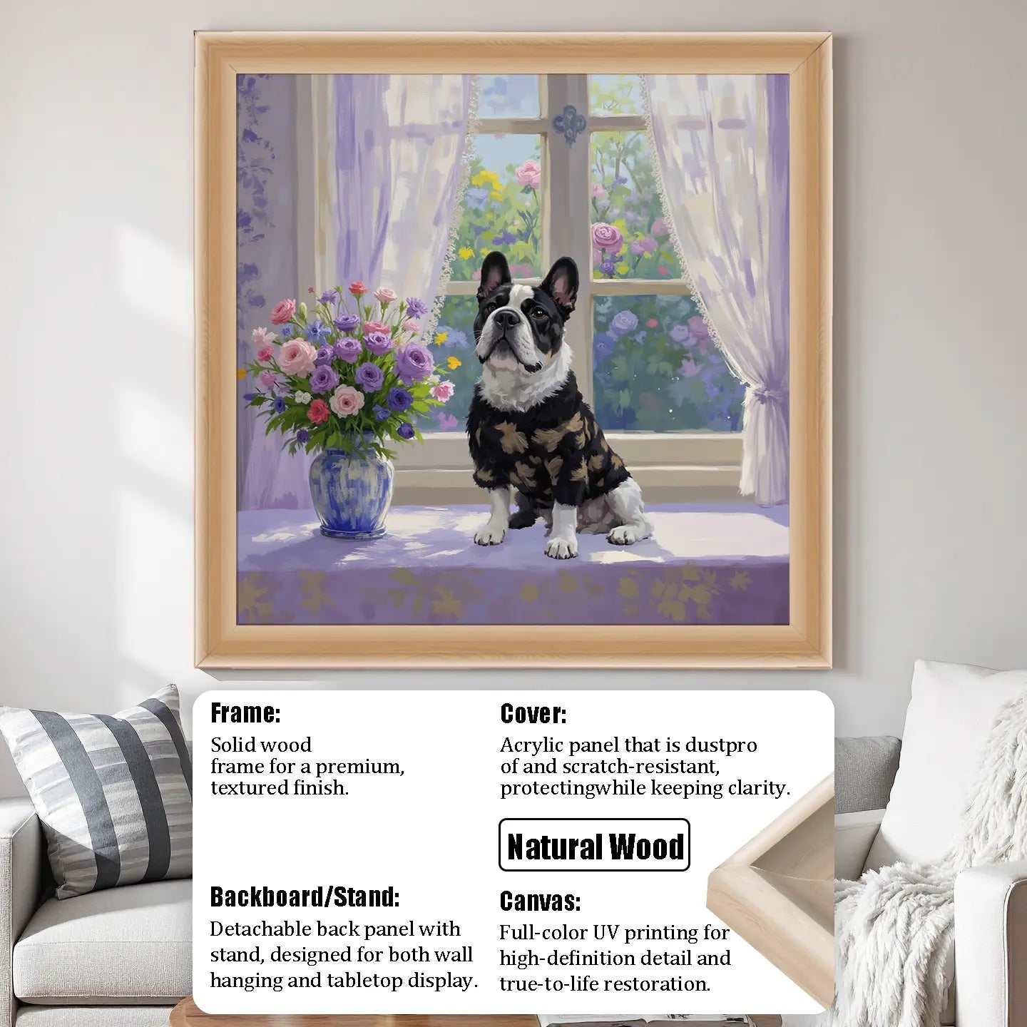 Windowsill Pet Oil Painting