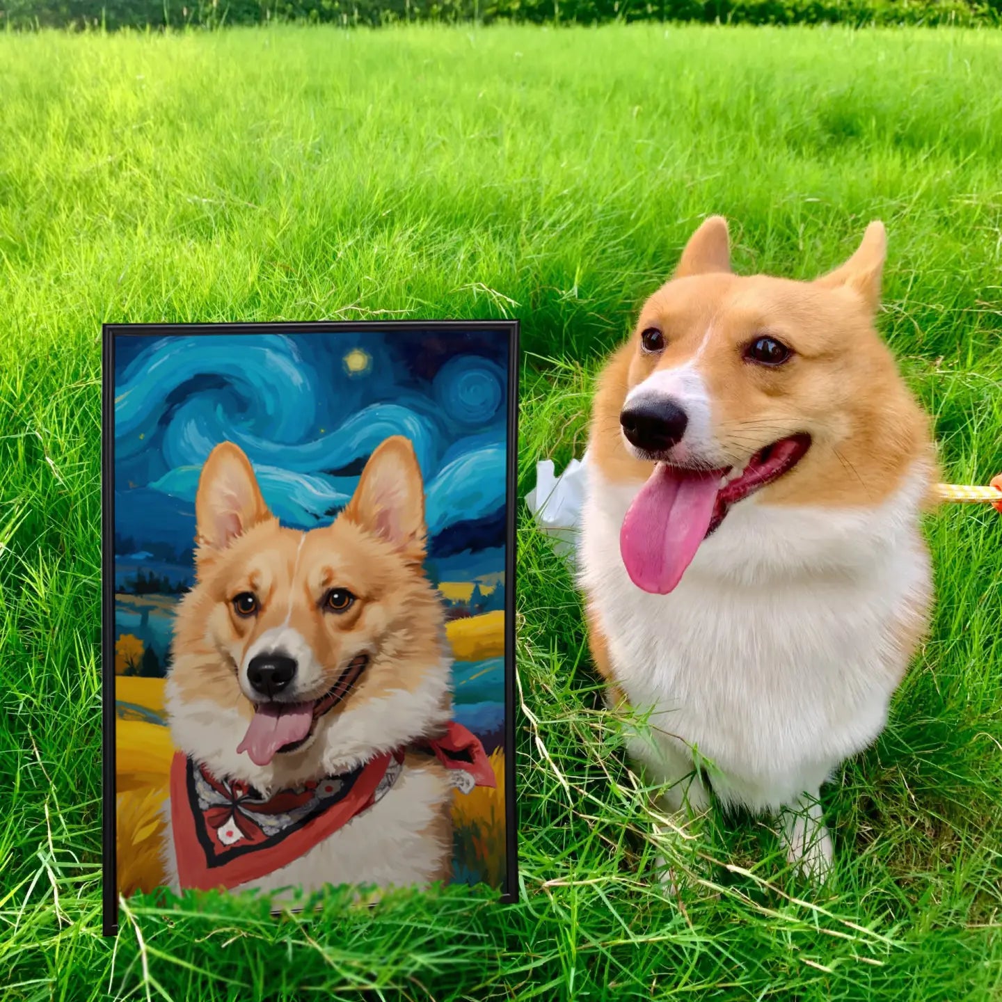 Twilight Field Pet Portrait
