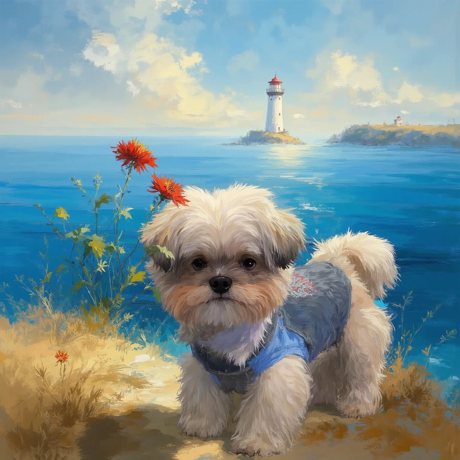Seaside Pet Portrait