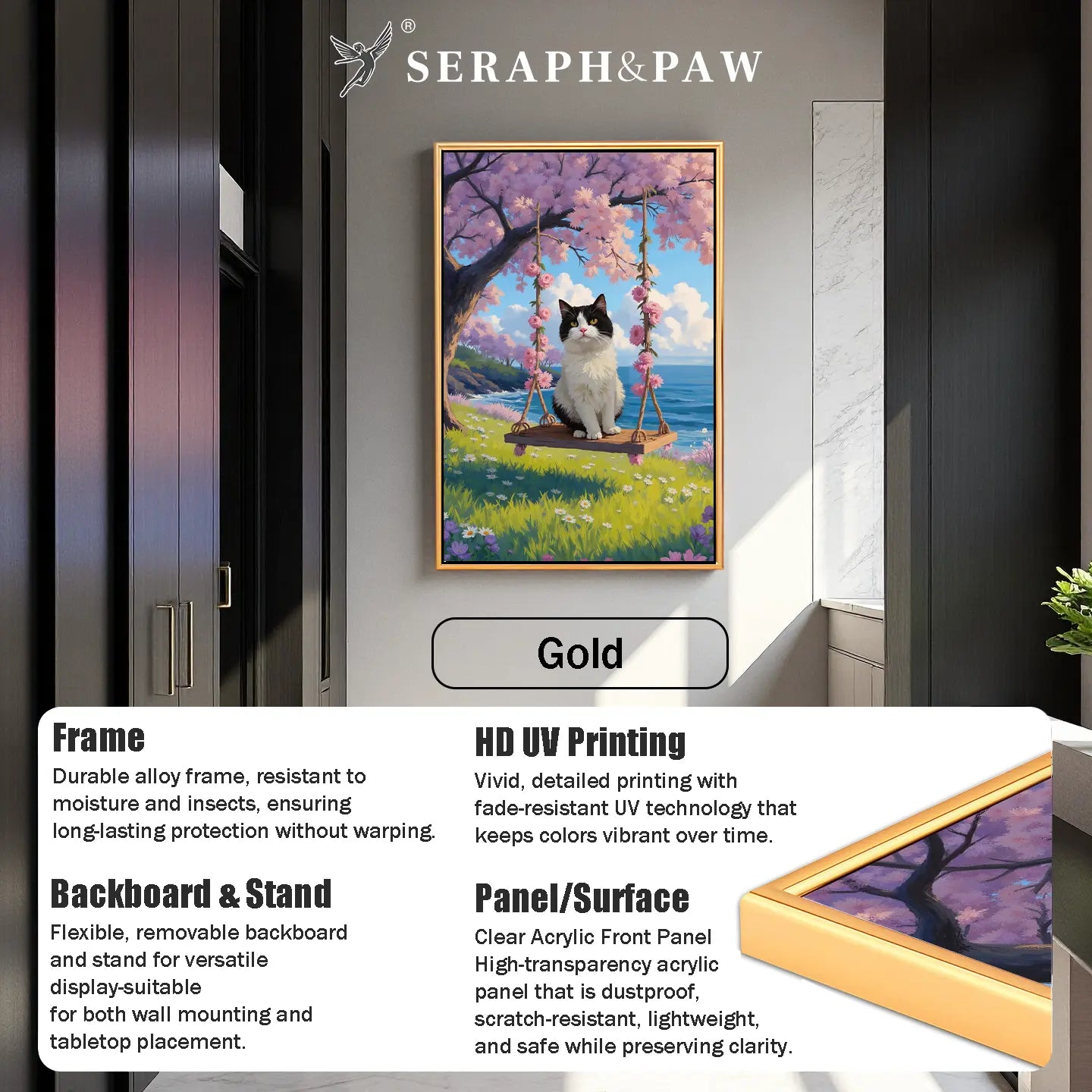 Swing Pet Oil Painting
