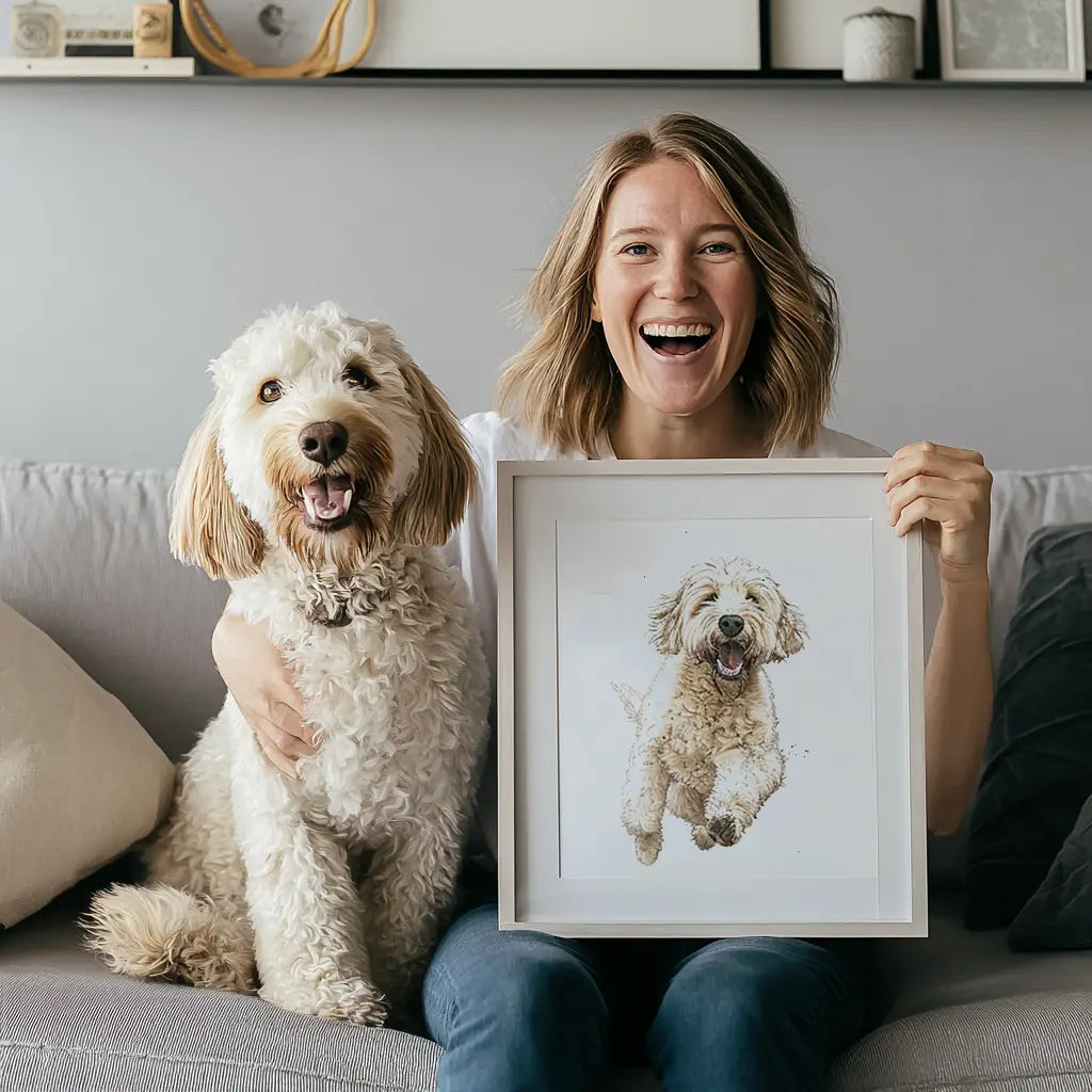Pet painting customization, pet gifts