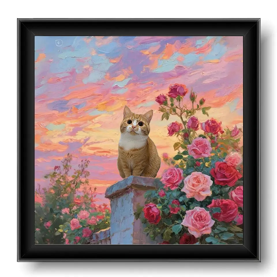 Rose Petal Dreams Pet Portrait
