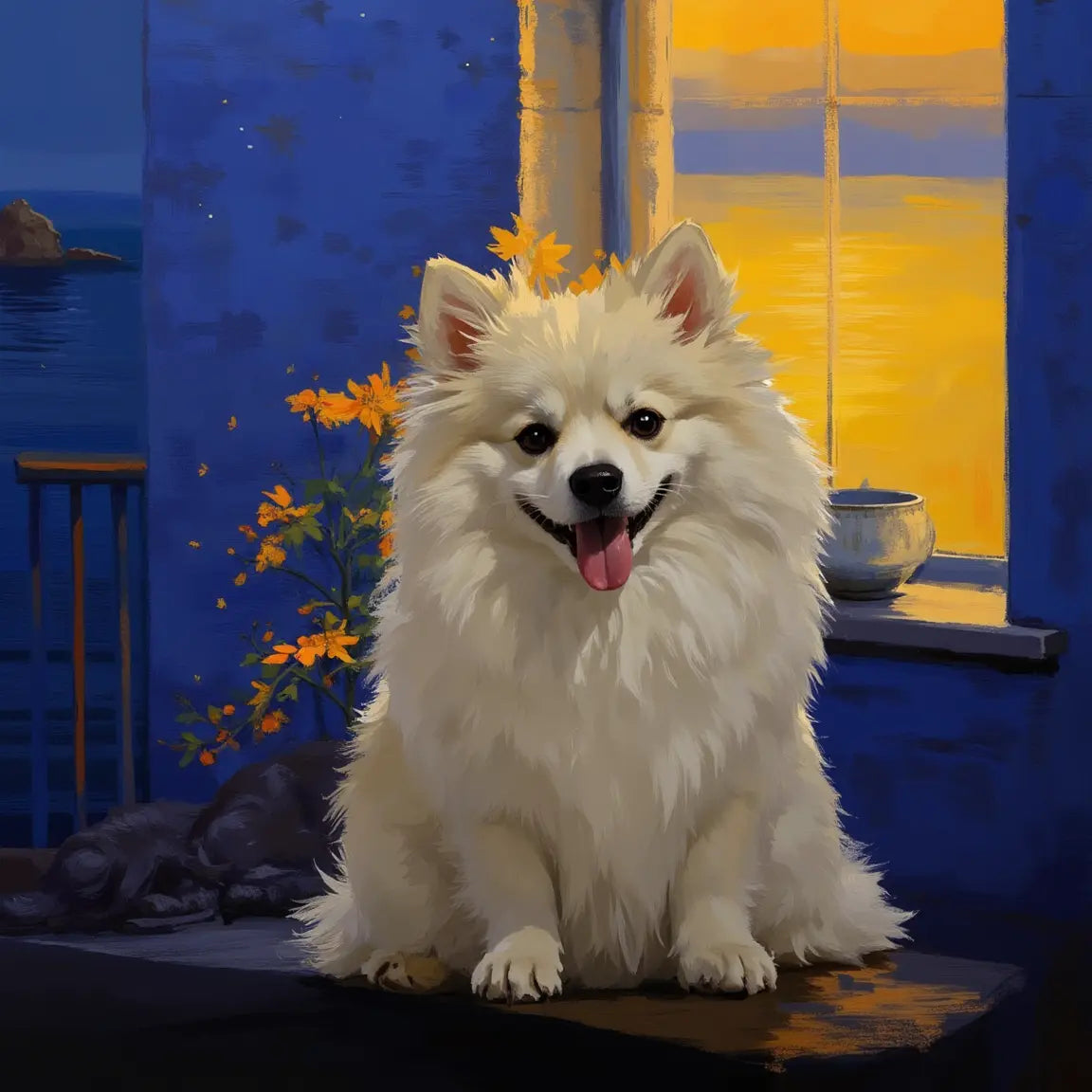 Twilight Glow Pet Portrait