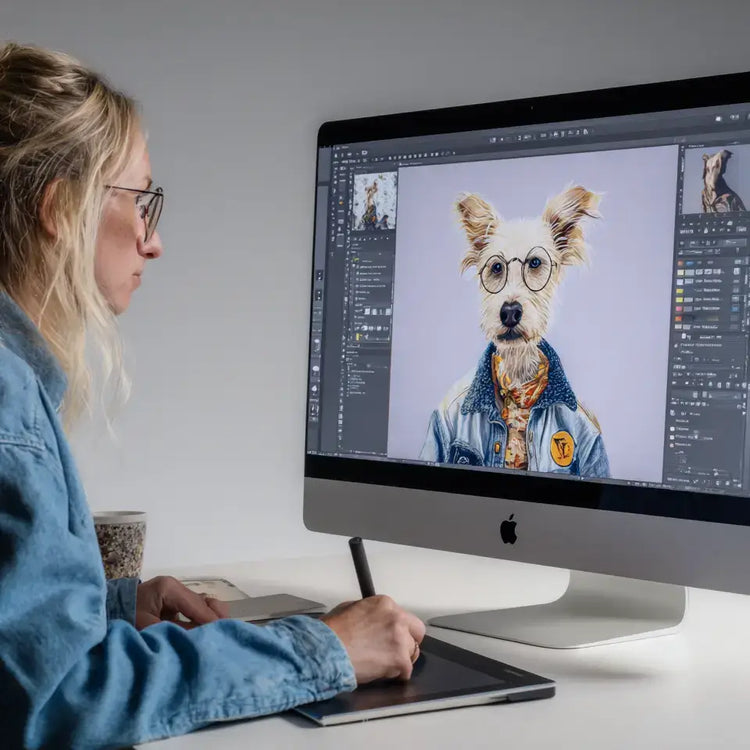 stablediffusion ai pet painter, draw the perfect gift for your pet, pet portraits capture the beautiful moments of your pet